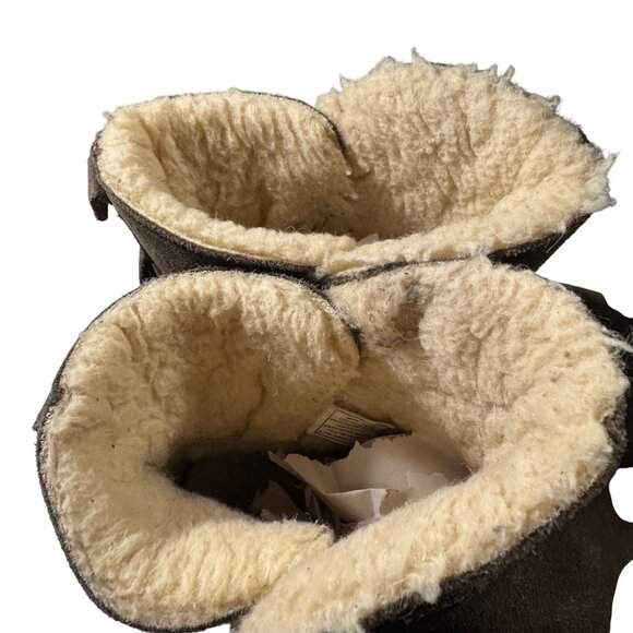 Bearpaw Womens Shearling-Lined Suede Ankle Boots Size 9 - Picture 5 of 8